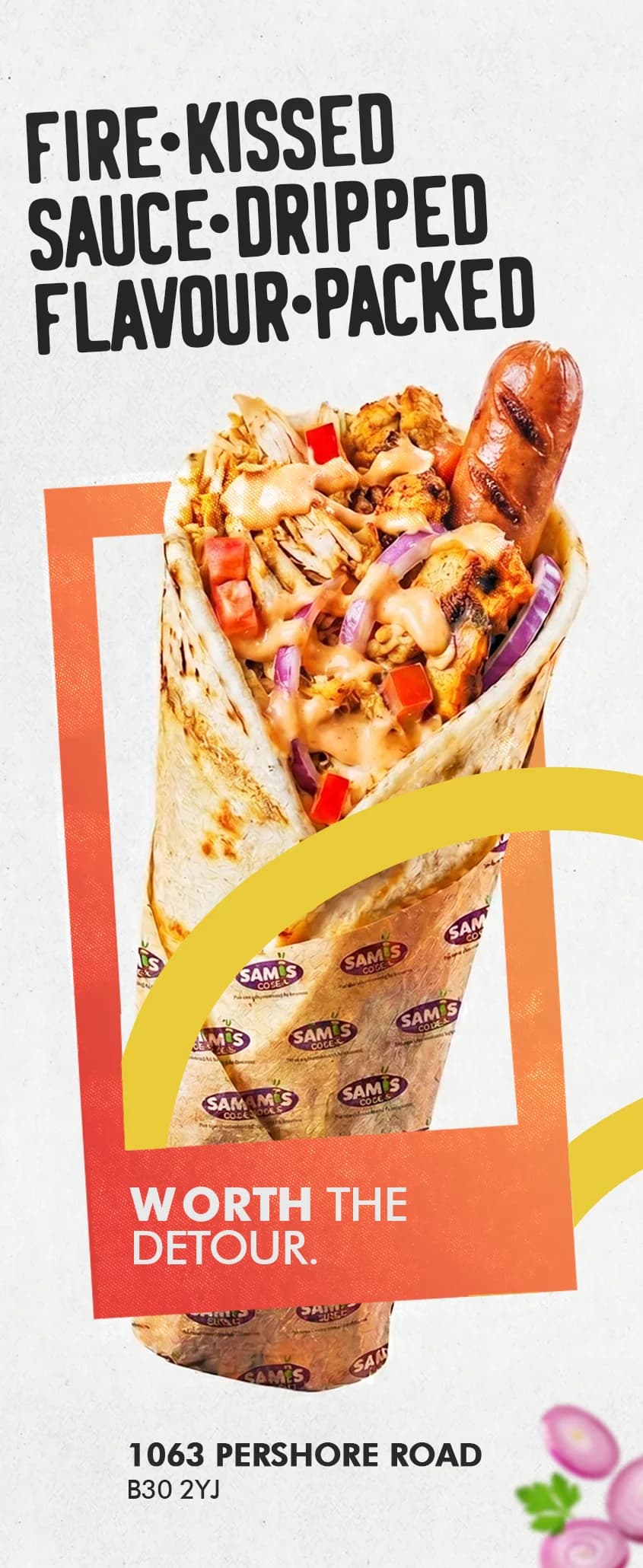 Samis shawarma ingredients banner