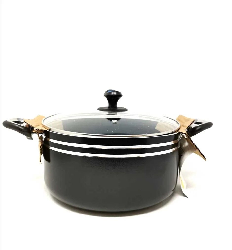 Non Stick Black Cooking Pot 24Cm 24cm